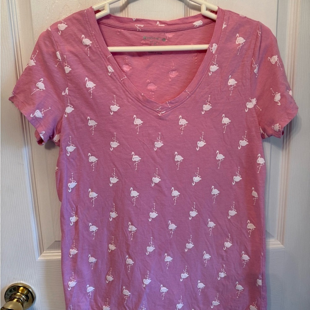 Architect Pink Fitted Short Sleeve T-Shirt Size Small
